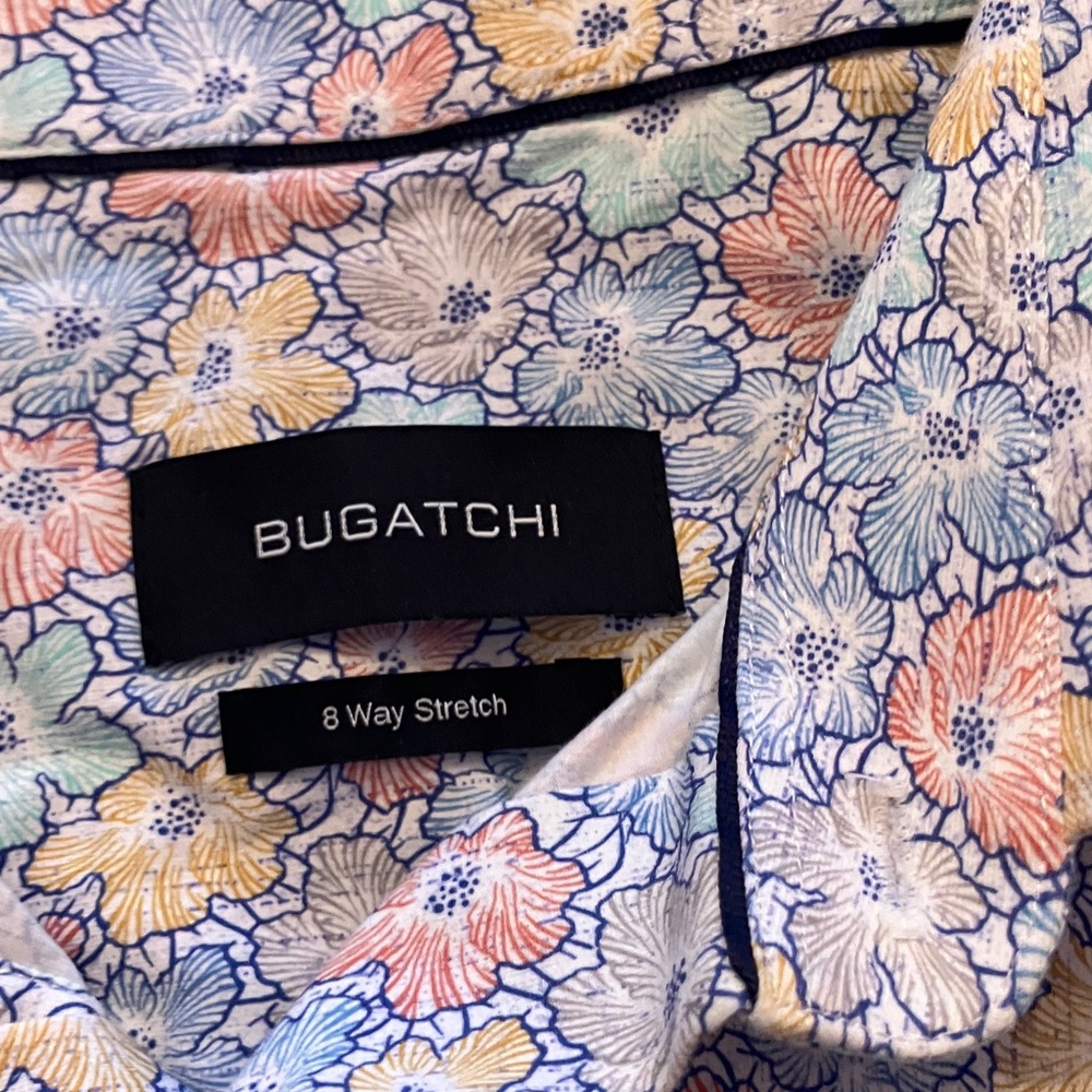 Bugatchi Multicolor Floral Button-Up Shirt - Picture 2 of 3